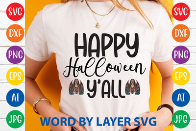 Happy Halloween Y'all, Halloween SVG Design SVG Rafiqul20606 