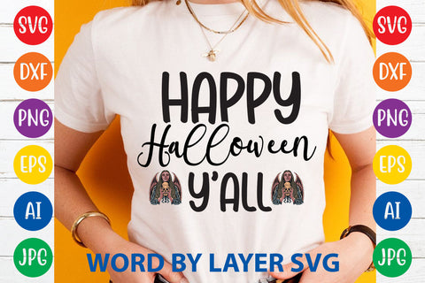 Happy Halloween Y'all, Halloween SVG Design SVG Rafiqul20606 