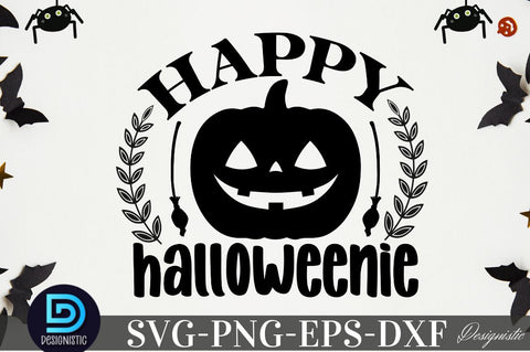 Happy halloweenie, Halloween Dog SVG SVG DESIGNISTIC 