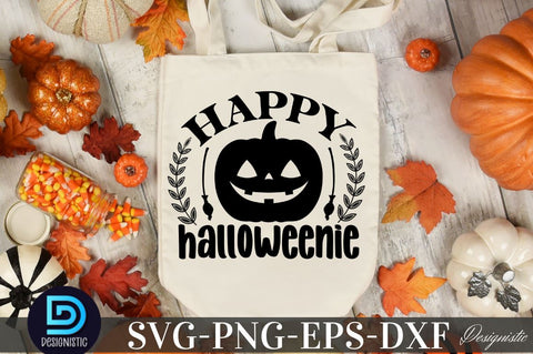 Happy halloweenie SVG SVG DESIGNISTIC 