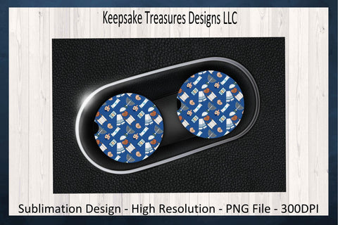 Happy Hanukkah 20oz Tumbler Wrap and Car Coaster, Hanukkah 11oz Mug & Coaster, Sublimation PNG Design, Digital Download Sublimation Keepsake Treasures Designs LLC. 