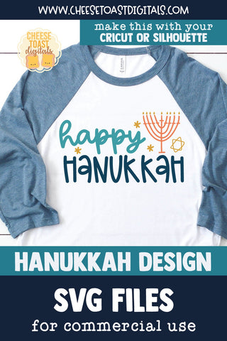 Happy Hanukkah | Chanukah SVG SVG Cheese Toast Digitals 