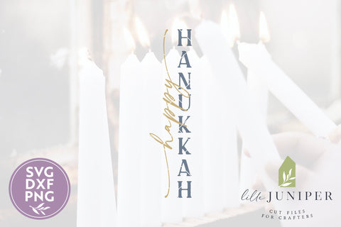 Happy Hanukkah Front Porch Sign SVG SVG LilleJuniper 