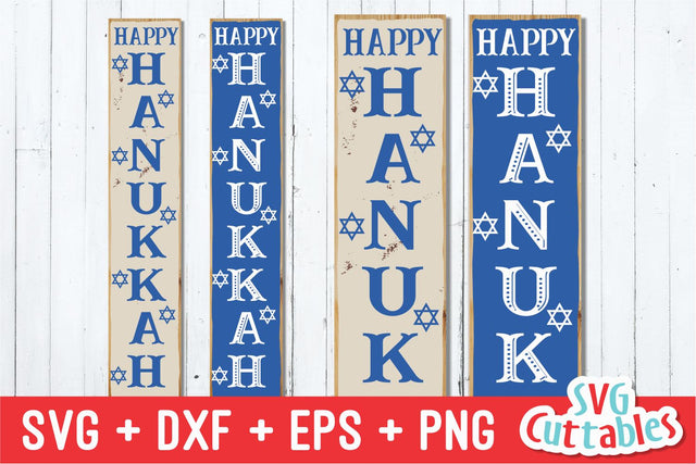 Happy Hanukkah Sign Svg Cuttables 