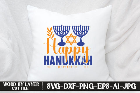 Happy Hanukkah SVG CUT FILE SVG MStudio 