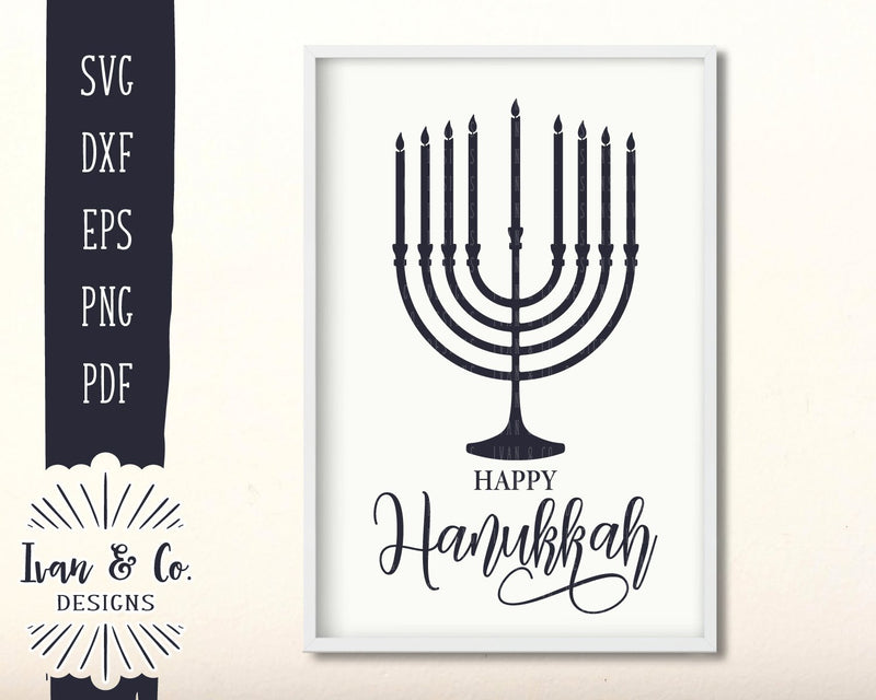 Happy Hanukkah SVG Files | Christmas | Holidays | Winter SVG (895129013) SVG Ivan & Co. Designs 