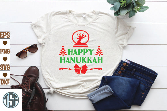 Happy Hanukkah SVG thesvgfactory 