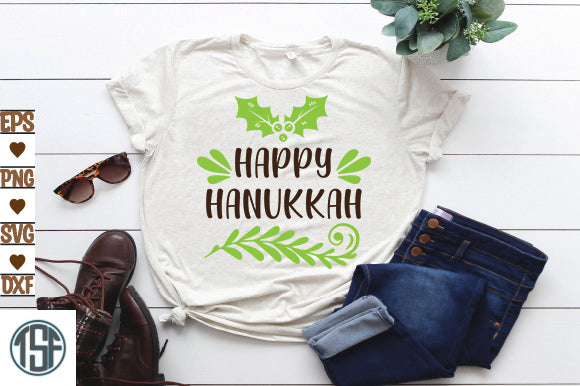 Happy Hanukkah SVG thesvgfactory 