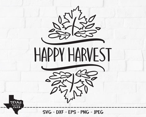 Happy Harvest | Fall SVG SVG Texas Southern Cuts 