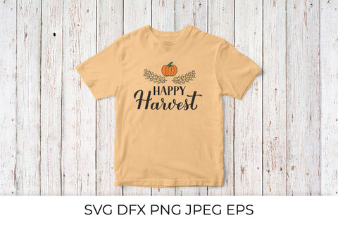 Happy Harvest SVG. Autumn Quote Cut File SVG LaBelezoka 