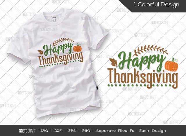 Happy Harvest SVG Cut File | Fall Svg | Thanksgiving Svg | Harvest Svg | 31 October | Autumn Svg | Give Thanks Svg | Farmhouse Svg | Thanksgiving Quote SVG ETC Craft 