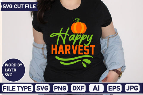 Happy Harvest SVG Cut File SVG DesignPlante 503 