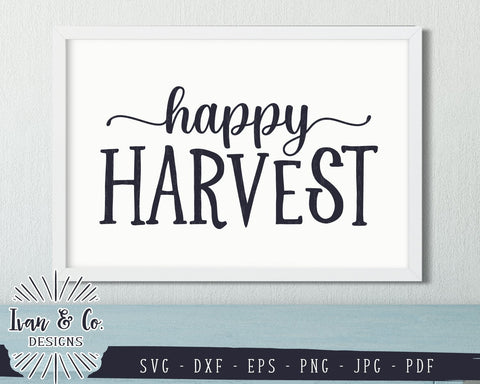 Happy Harvest SVG Files | Fall | Autumn SVG (845365832) SVG Ivan & Co. Designs 