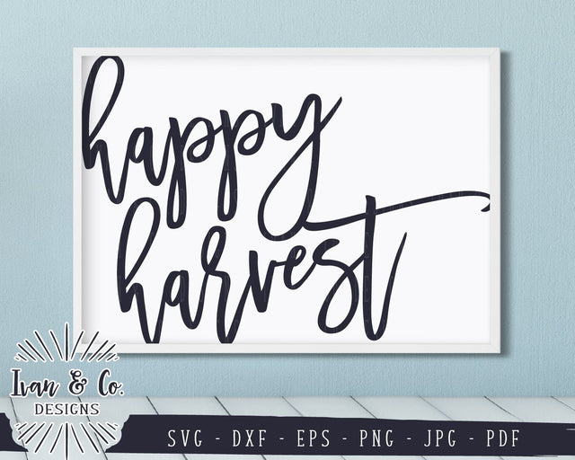 Happy Harvest SVG Files | Fall | Autumn SVG (863849327) SVG Ivan & Co. Designs 