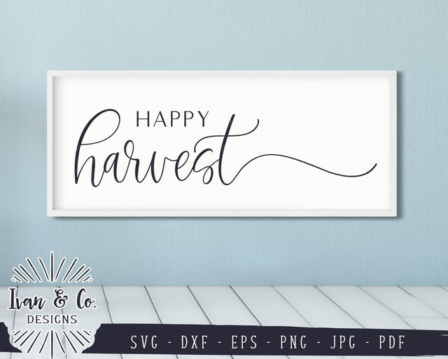 Happy Harvest SVG Files | Fall | Thanksgiving | Autumn SVG (862887517) SVG Ivan & Co. Designs 