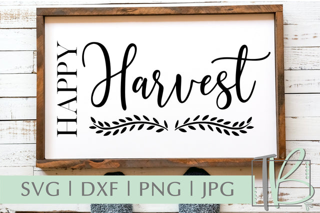 Happy Harvest SVG, Harvest Svg, Fall, Autumn SVG TB Designs 