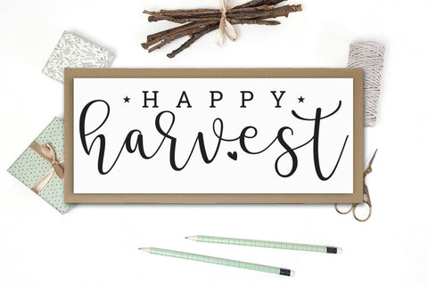 Happy Harvest SVG | Thanksgiving Sign SVG SVG CraftLabSVG 
