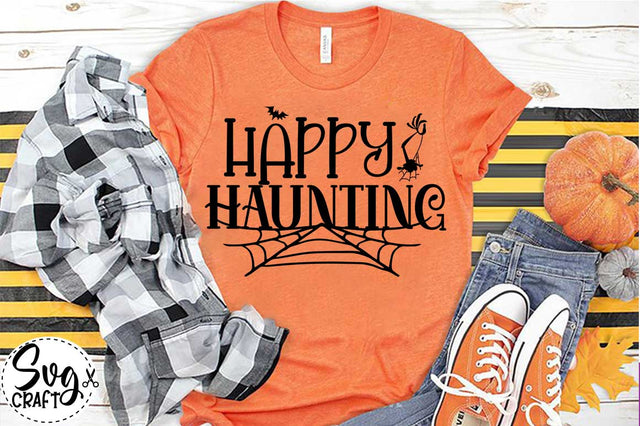 Happy Haunting SVG cut file, Halloween SVG cut file , pumpkin SVG file 31 svg Design SVG Svgcraft 