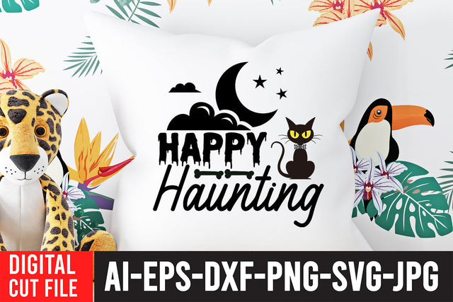 Happy Haunting SVG Cut File SVG BlackCatsMedia 