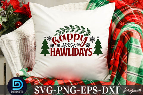 Happy hawlidays, Mega Christmas Dog SVG SVG DESIGNISTIC 