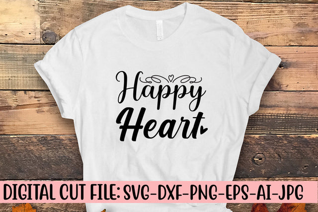 Happy Heart SVG Cut File SVG Syaman 