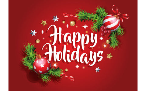 Happy Holiday 3d Greeting card with fir tree branches frame SVG naemmiah021 