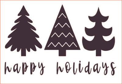 Happy Holidays PNG, Christmas Trees PNG, clipart Sublimation sublimationhappy 