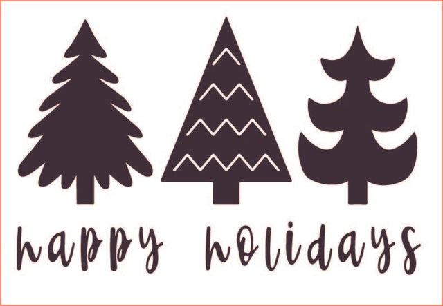 Happy Holidays PNG, Christmas Trees PNG, clipart Sublimation sublimationhappy 