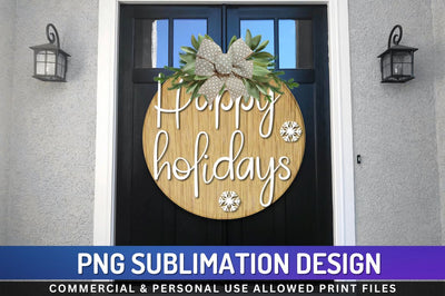 Happy holidays Sublimation PNG Sublimation Regulrcrative 