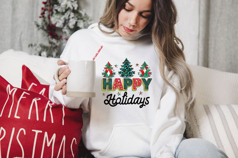 happy holidays Sublimation SVGArt 