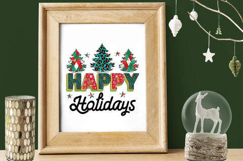 happy holidays Sublimation SVGArt 