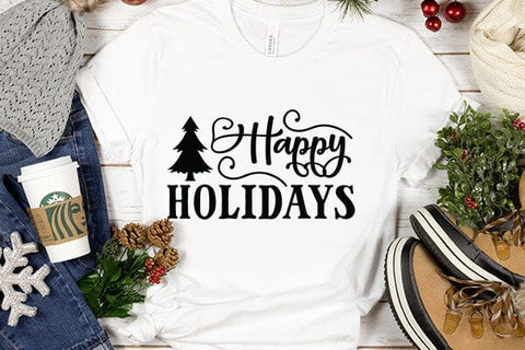 Happy Holidays SVG Angelina750 