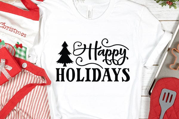 Happy Holidays SVG Angelina750 