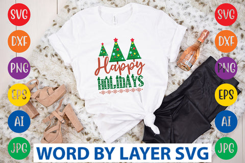 Happy Holidays SVG Design SVG Rafiqul20606 