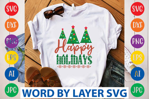 Happy Holidays SVG Design SVG Rafiqul20606 