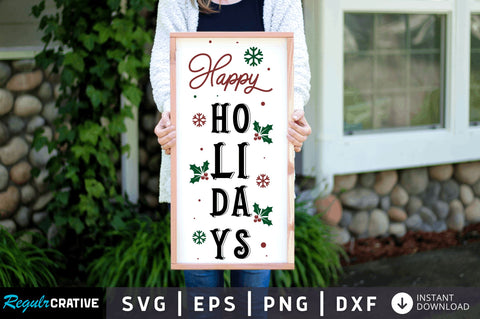 Happy holidays SVG Design SVG Regulrcrative 