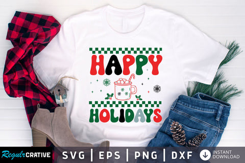 Happy holidays SVG Design SVG Regulrcrative 