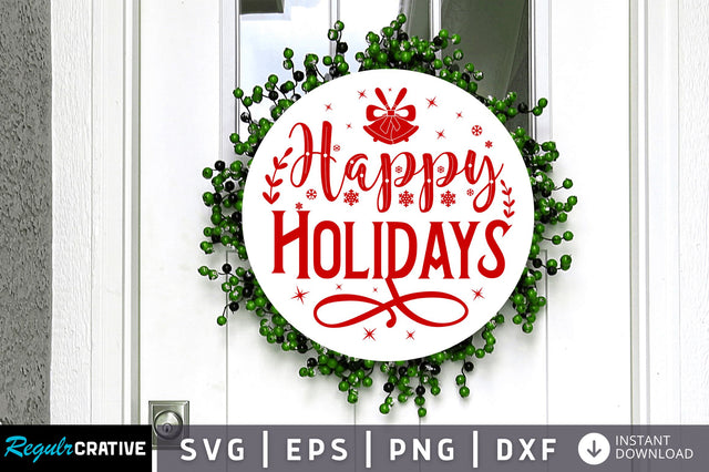 Happy holidays SVG Design SVG Regulrcrative 
