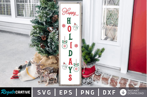 Happy holidays SVG Design SVG Regulrcrative 