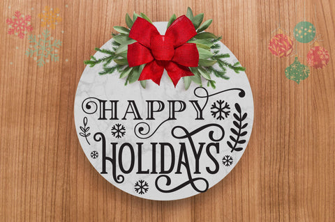 Happy holidays SVG Design SVG Regulrcrative 