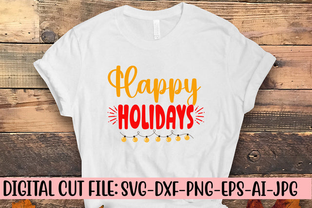 Happy Holidays SVG Design SVG Syaman 