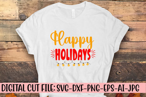 Happy Holidays SVG Design SVG Syaman 