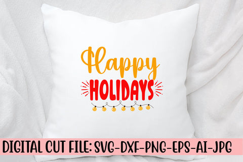Happy Holidays SVG Design SVG Syaman 