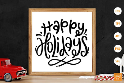 Happy Holidays SVG SVG dapiyupi store 