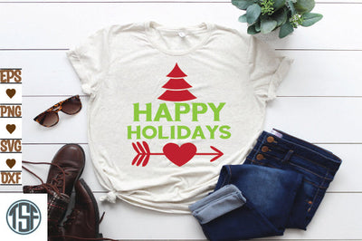 Happy holidays SVG thesvgfactory 