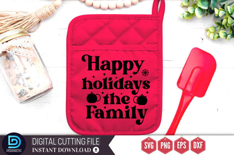Happy holidays the family SVG, Happy holidays the family SVG DESIGNISTIC 