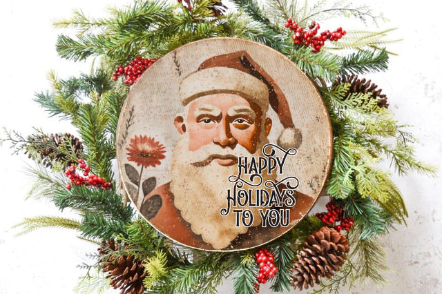 Happy Holidays To You Round Sublimation Sublimation Jagonath Roy 