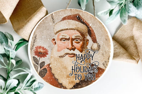 Happy Holidays To You Round Sublimation Sublimation Jagonath Roy 