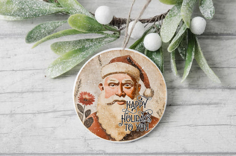 Happy Holidays To You Round Sublimation Sublimation Jagonath Roy 