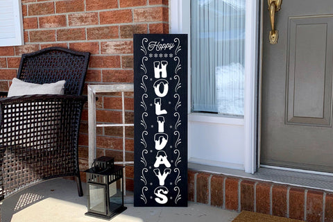 Happy Holidays - Winter Porch Sign SVG SVG CraftLabSVG 